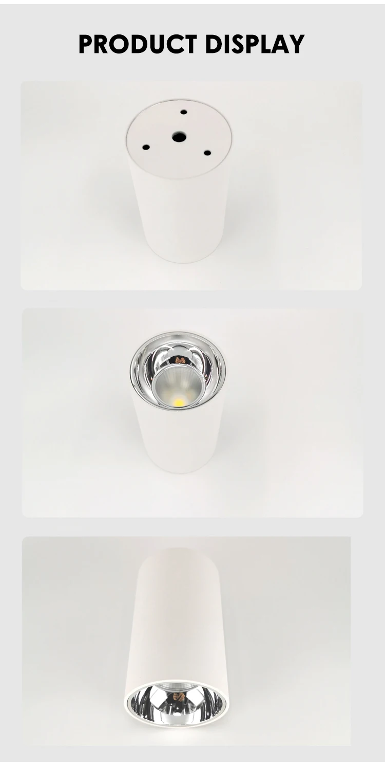 lc2010 hot sale office hotel super maket aluminum ceiling cob 12w black led downlight-4