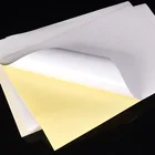 Printer Paper Custom Waterproof Vinyl Adhesive Matte Inkjet Printer Laser Printer PVC Sticker Paper A4 White Glossy