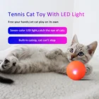 Cat Toy Good Price Personalized Orange Tennis Cat Toy With LED Light Cat Toy Ball Cat Toy