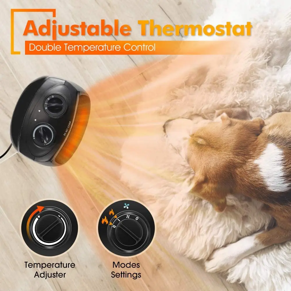 Portable Ptc Electric Fan, 1500w, PTC-903 - detail 8