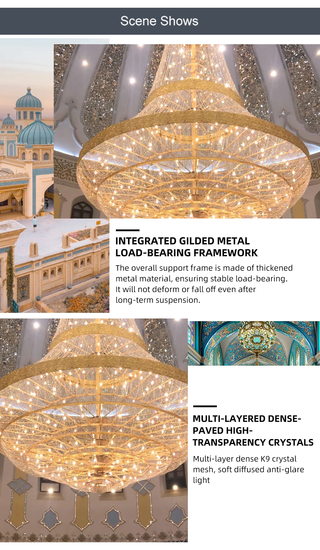 cpl 008 bespoke grand crystal mosque chandelier oversized islamic led lighting for masjid prayer hall-3