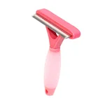 Pet Tool Factory Wholesale Silicone Handle Pet Deshedding Tool Cat Dog Hair Remover Grooming Brush