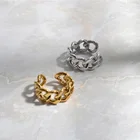 Stainless Ring Gold Plated Stainless Steel Rings Engagement Rings Jewelry Women 18k Gold Stainless Steel Initial Ring