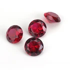 Ruby Starsgem Corundum Gemstone 5# Round Shape Ruby Stone