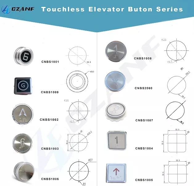 Stainless Steel Elevator Button Faceplate with Customized Characters and Square Shape for Modern Elevators