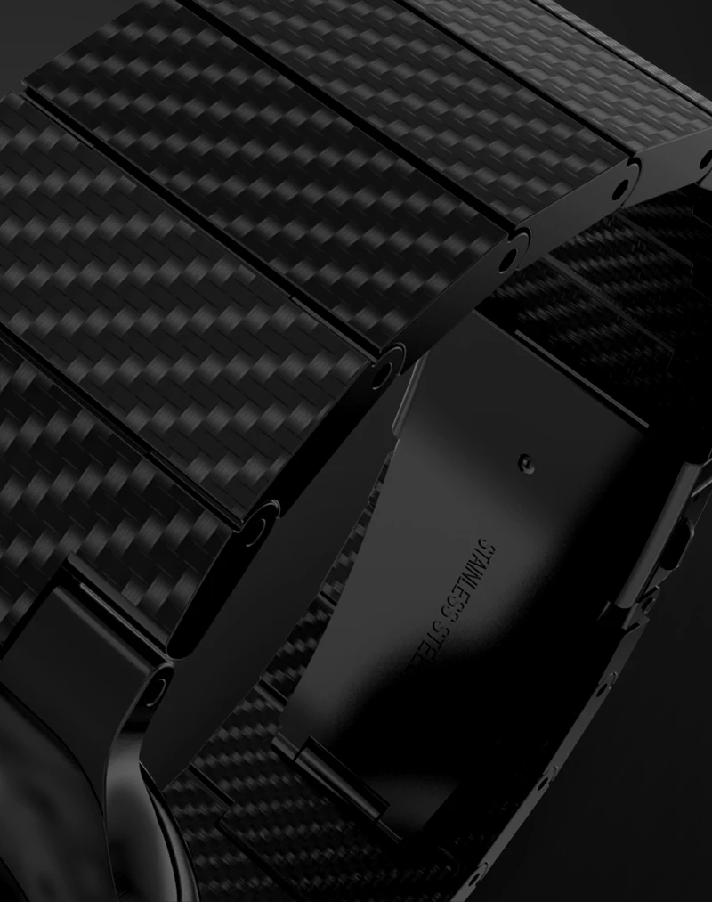 Newest New Type Of The Luxury Carbon Smart Watch Strap Detachable