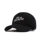 Wholesale Black Factory Wholesale Black 6 Panel Cap Custom Embroidery Logo Cap Cotton Unstructured Black 6 Panel Cap