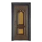 Hotel Door Fireproof Cast Aluminum Exterior Main Entrance Of Hotel Elegant Front Door