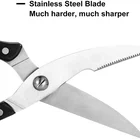 Stainless Steel Bone Cutting Scissors 2-pieces Kitchen Scissors With Brush Silicon For Meat Cutting
