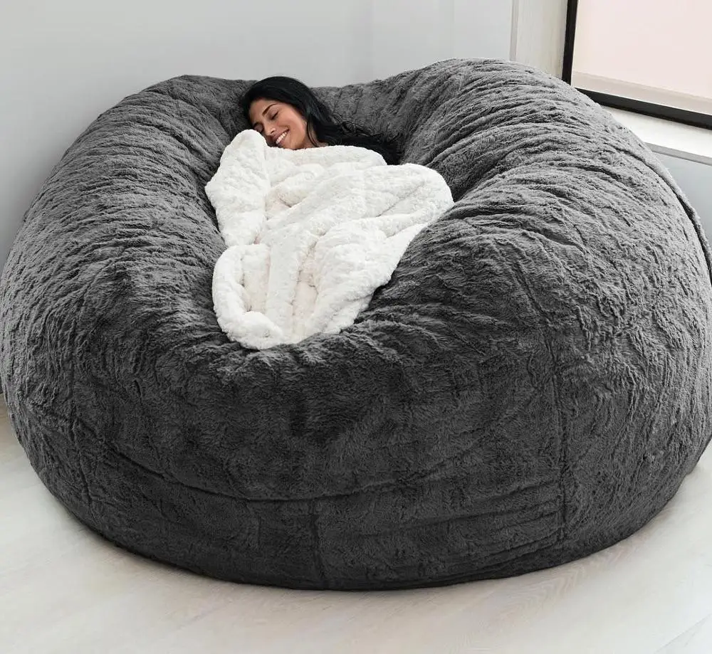 giant soft bean bag bed