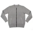Zipper Sweater Custom Men's O-neck Zipper Knitwear Cardigan Sweater Cotton Knit Long Sleeve Woolen Men Sweater
