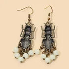 Earrings Antique New Shape Animal Luminous Stone Pendant Earrings Antique Fashion Girl Party Party