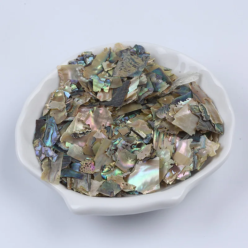 Dye Color Mother Of Pearl Craft Crushed Abalone Shell Sheet Shell