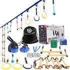 Outdoor Outdoor Playground Equipment Ninja Warrior Obstacle Course For Kids Slackline With Cargo Net