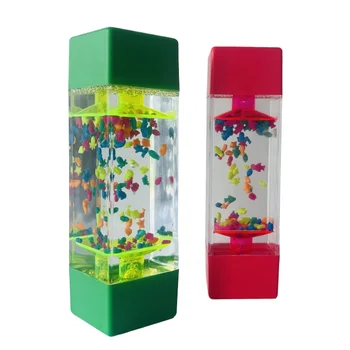 New Spiral Liquid Motion Bubbler Timer for Kids  Bubble Drop Hourglass Fidget Sensory Toys for Autistic Children Activity