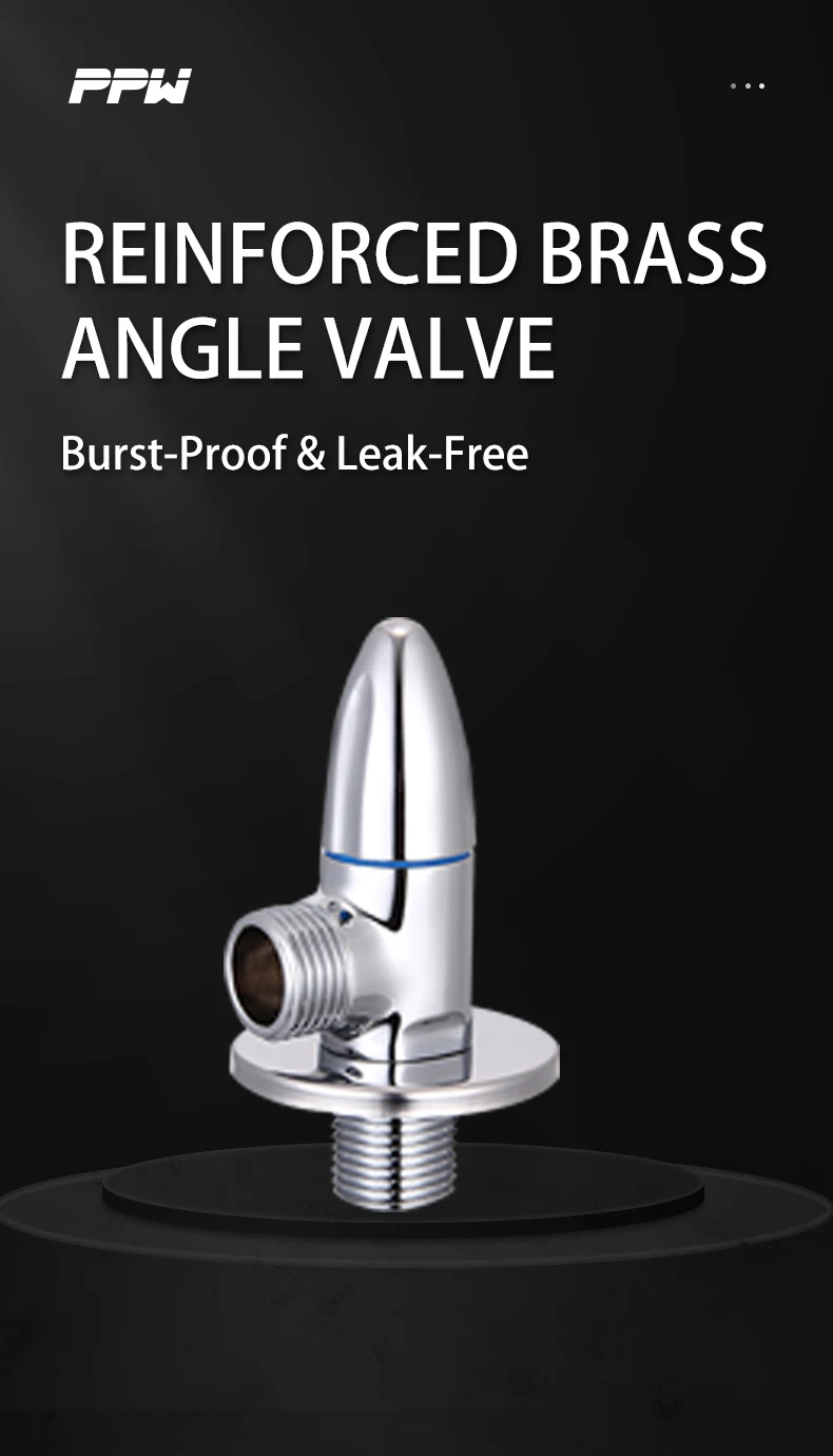 Red and Blue Brass Leak-proof Explosion-proof Large Flow Angle Valve Hot and Cold Universal Toilet Water Heater Angle Valve supplier