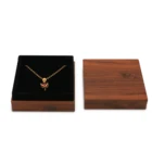 Box Ring Wood Ring Box Wood Factory Direct Supply Wholesale Pu Leather Jewelry Box Ring Wood Box