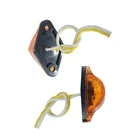 12V Magnetic 2" AMBER DEVIL'S EYE Led Side Marker And Clearance Lamp/Light For Car/Truck/Trailer/Bus