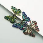 Jewelry Ins Trendy Butterfly Wings Colorful Zirconia Studs Earrings For Women Jewelry Wholesale