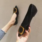 Flat High Quality Fashion Trendy Pu Flat Shoes Women Custom Elegant Style For Walking