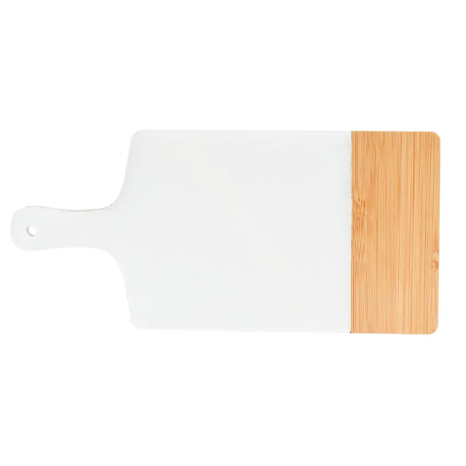 Youlike 2023 New Design Pizza Board Bamboo Marble Splicing Cutting Board for Kitchen Chopping with Handle