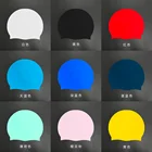 Custom Design Swim Caps Print OEM Logo Style Color Kids Swimming Hat Adults Silicone Swim Cap