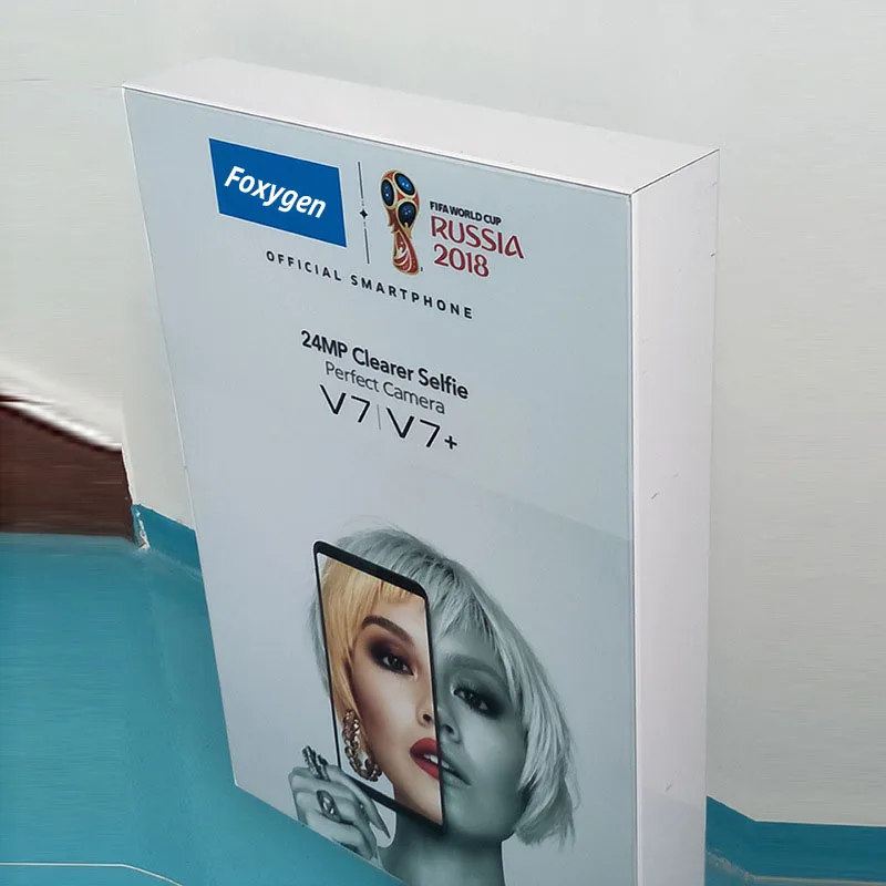 Double Sided Fabric Lightbox Caja De Luz Led Para Publicidad LED Free Standing Light Box for Advertising Standing Display factory