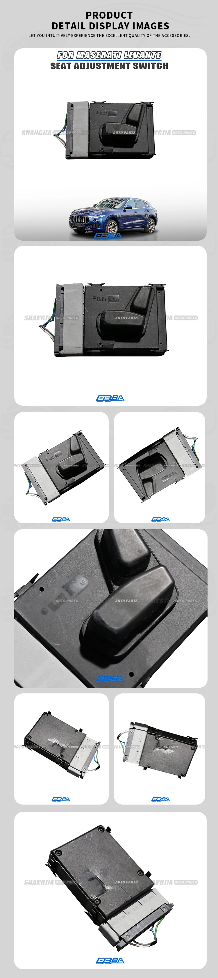 Good Quality Plastic Material Power Seat Switch For Maserati Levante 2017 673000295 manufacture