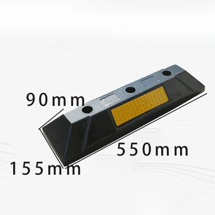 Factory Price Various Specifications Rubber Plastic Parking Space Locator Parking Space Reversing Limiter Parking Curb
