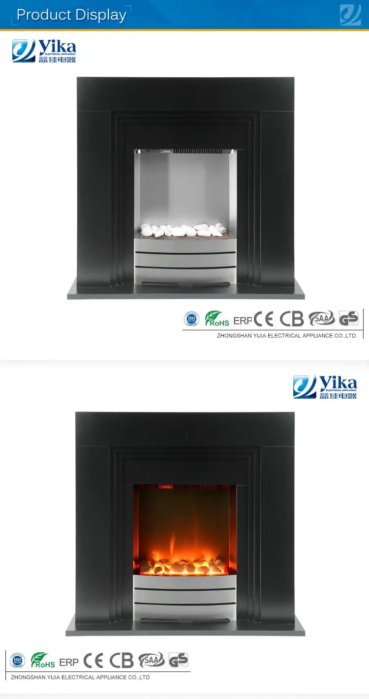 Heater decoration electric fireplace,  simple style wood freestanding electric fireplace with mantel