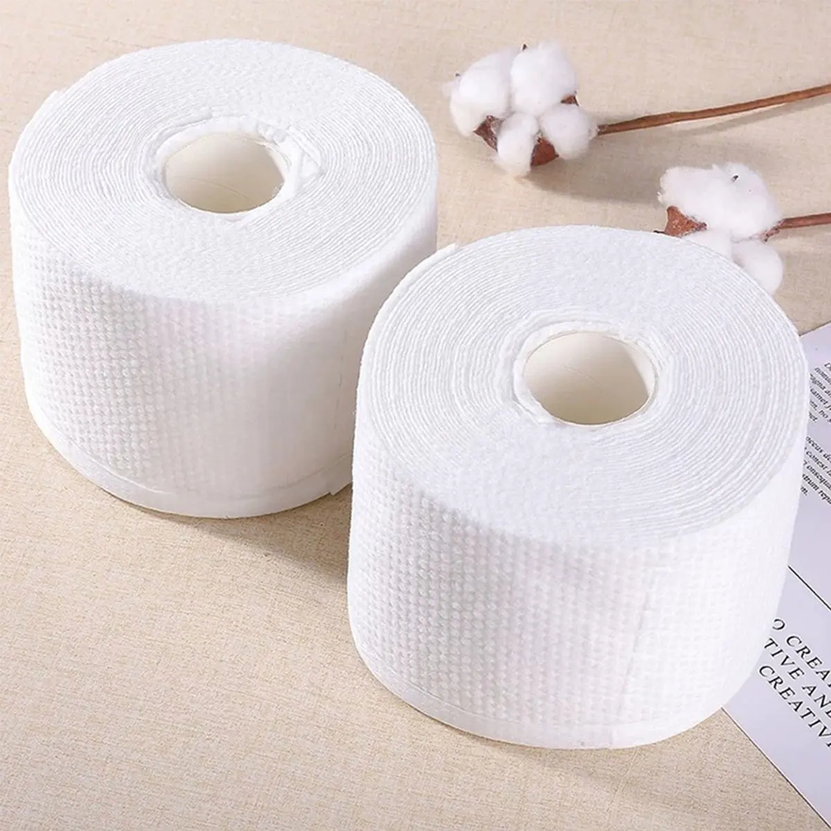 Roll Disposable Tissue Cotton Pads Soft Clean Face Towel Remover Sheets Cosmetic Cotton facial Tissue