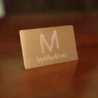 Cards Free Design Custom Printed Rose Gold Metal Stainless Steel Blank Business Cards