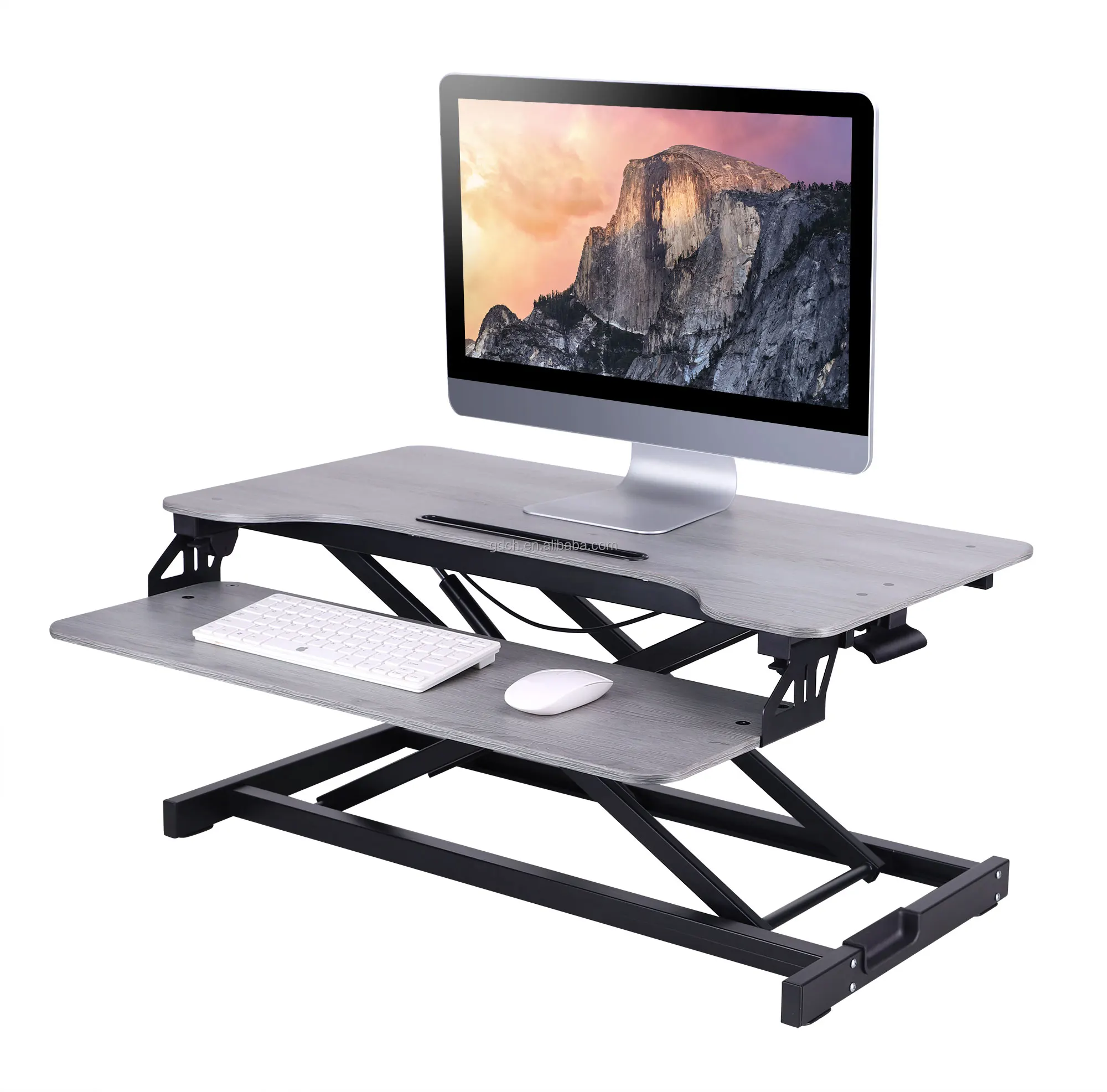 adjustable height 32 inches steel standing desk