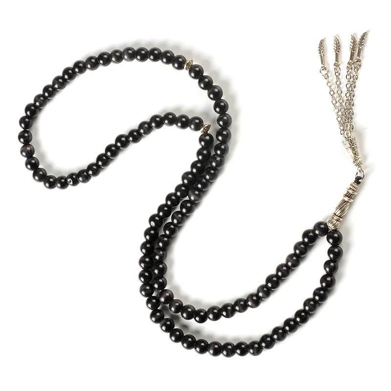 YS229 Customized design round muslim jape muslim buddhist rope  luxury islamic natural stone tasbih aksesuar erkek Beads