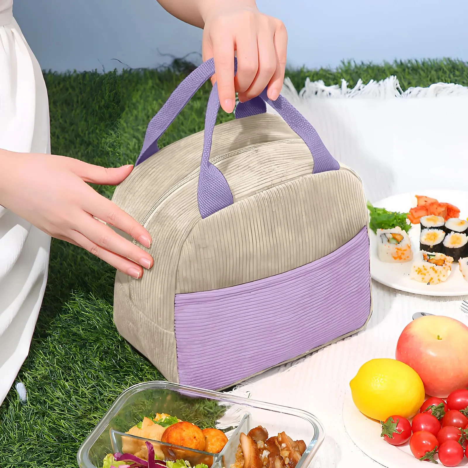 Portable Waterproof Cooler Tote Bag with Insulation Fashionable Leak-Proof Lunch Bag for Lunch Wine Cans Customizable Logo supplier