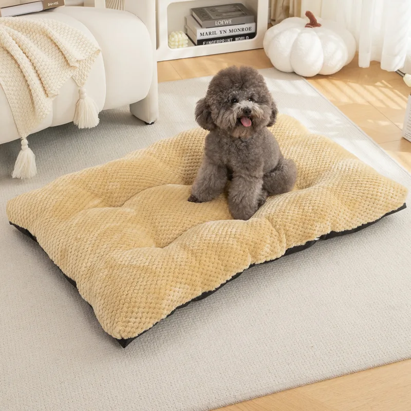 product velvet mattress for dogs orthopedic bed pet sleeping bed classic style large dog bed-51