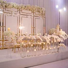 Pink Wedding New Design Pink Acrylic PVC Wedding Decoration Party Wedding Event Backdrop