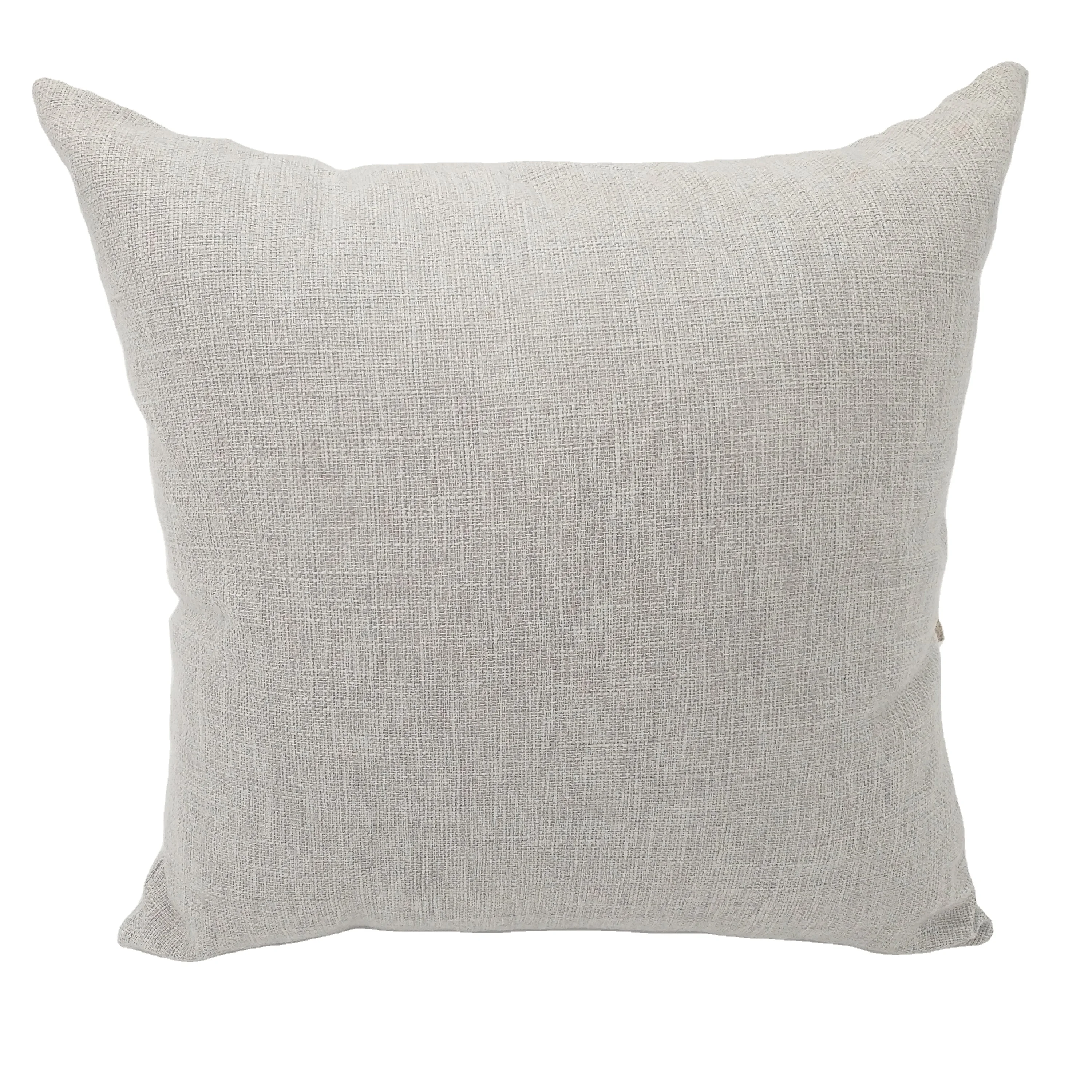 burlap cushion covers