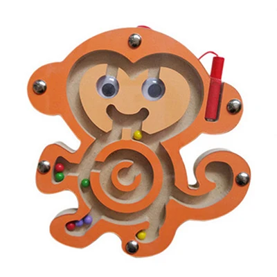 Laberinto Juguetes Juego de Puzzle Rompecabezas Niños Juguete de Madera Magnético educativos montessori 