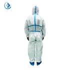 White Suit White Cheap Disposable White Suit Surgical Gown Medical Clothing Knitted Cuff Medical Disposable Suit