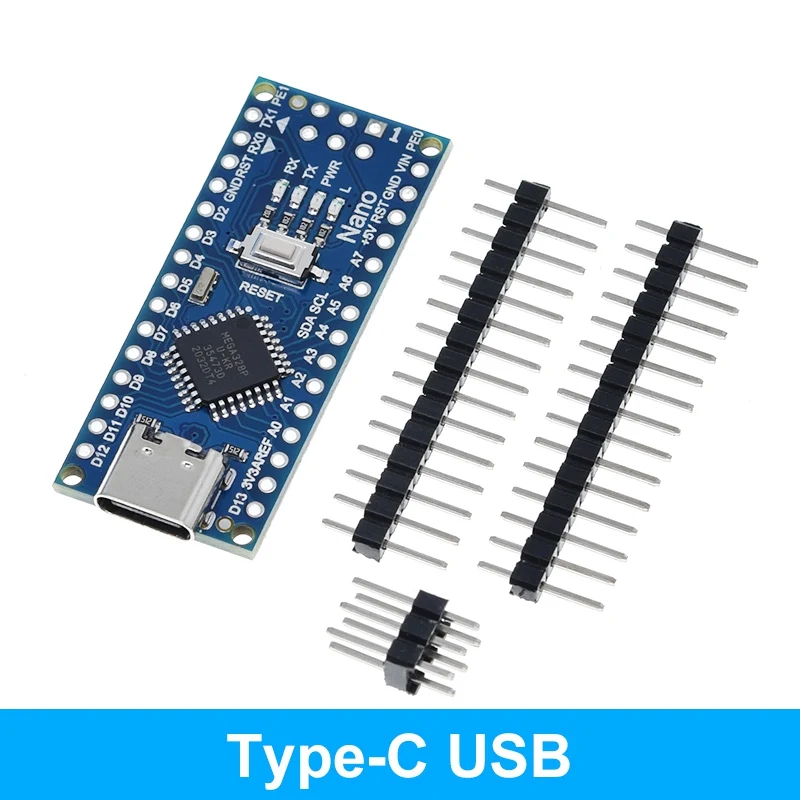 TZT Type-C USB Nano 3.0 With Bootloader Compatible Nano 3.0 Controller For Arduino CH340 USB Driver 16Mhz Original IC ATMEGA328P