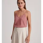 Vest Wholesale High Quality New Design Women GGT Trim Ladies Vest Pink Camisole Top