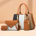 Trend Lady Temperament Daily One-shoulder Makeup Bag Contracted Trend Three-color Handbag Set Of 4