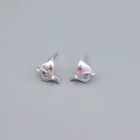 Earrings New Hot Fashion 925 Silver Fox Earrings For Women Girls Gift Fashion Statement Jewelry 2021