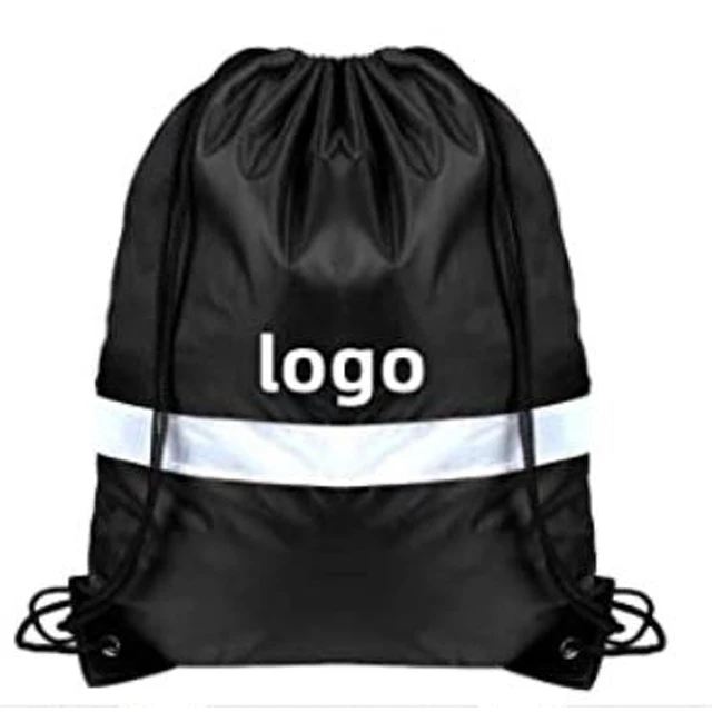 Personalized Logo Recycled Drawstring Travel Backpack Drawstring Backpack Shopping Bags