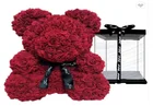 Red Rose Without Box White Red Blue Purple Yellow Pe Bear Eternal Rose Bear Gift For Valentine Mothers Day