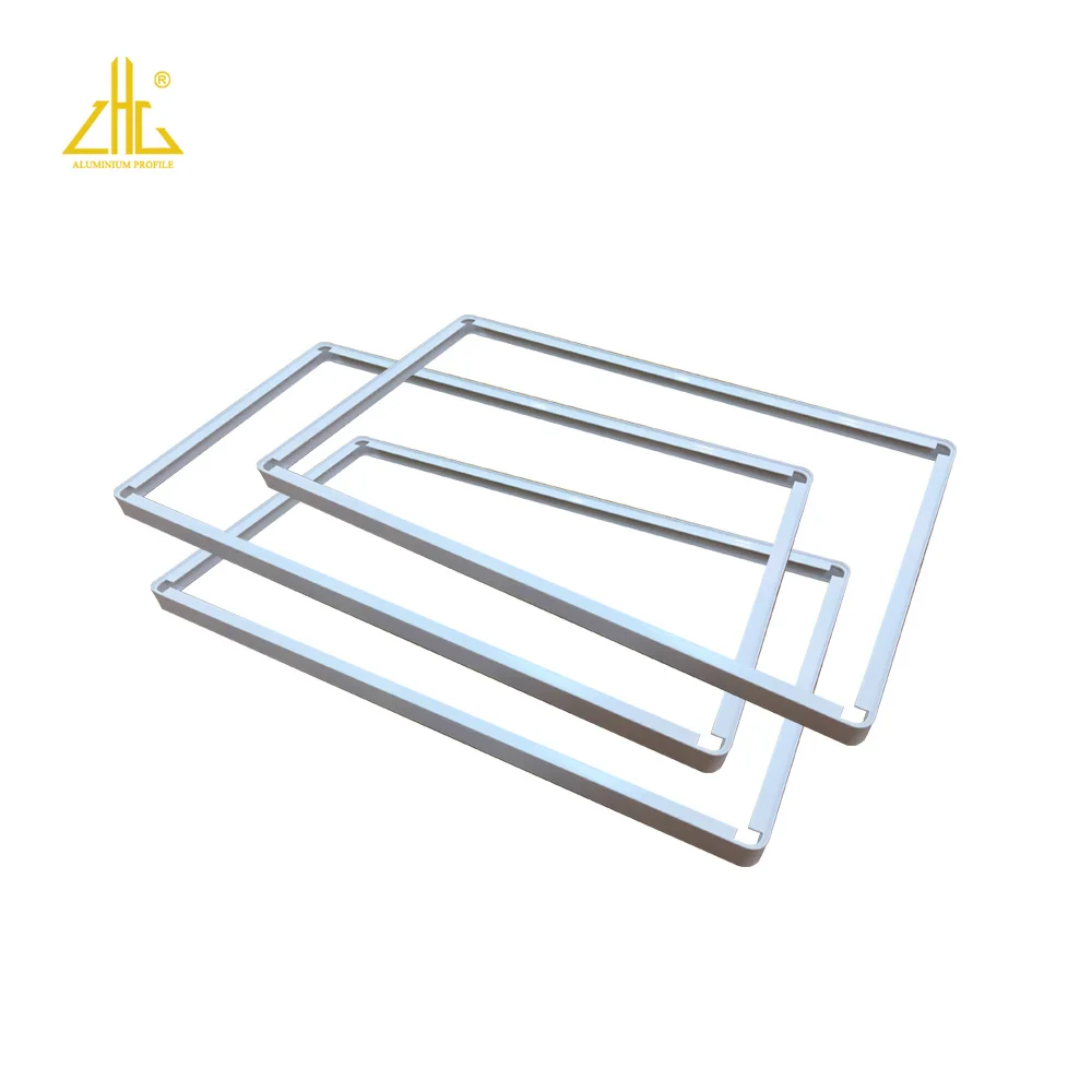 ZHONGLIAN Anodized matte silver white die casting process aluminum frames used for led advertising signs display screen frame 4