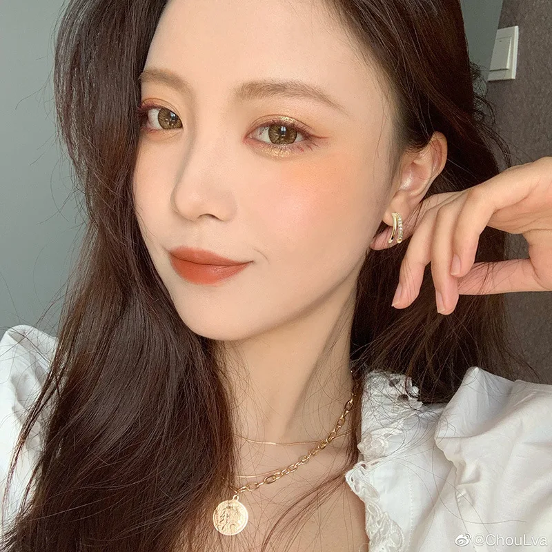 small  Stud earrings  fashion  South Korea  temperament  earrings  contracted  online celebrity  Ins wind  earrings  female