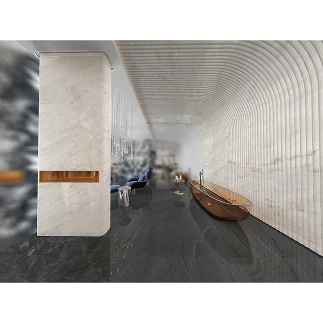 interior decoration bathroom living room cylindrical square column stone column veneer 1mm-5mm ultra-thin marble