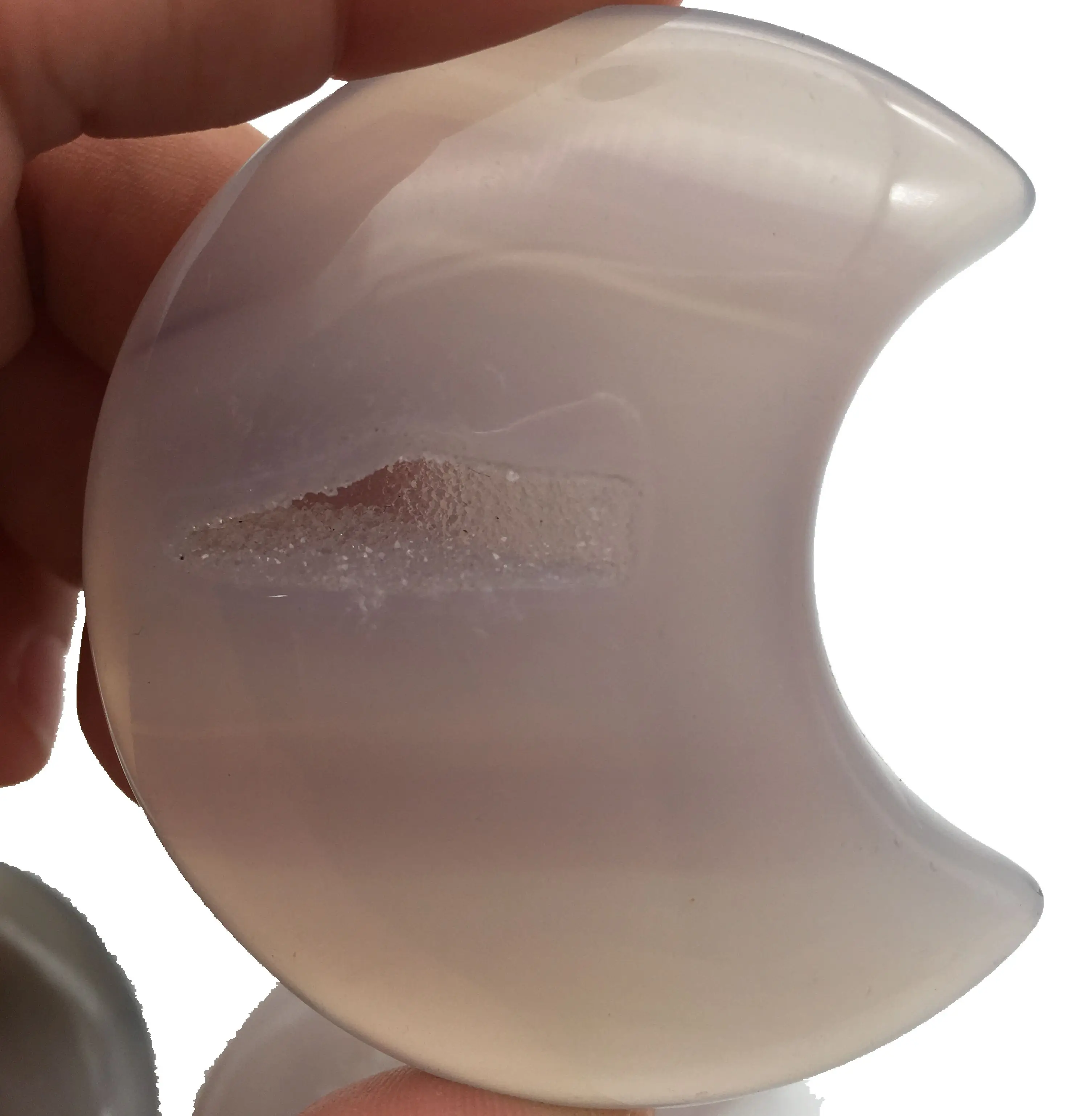 wholesale natural agate moon crystal agate gifts